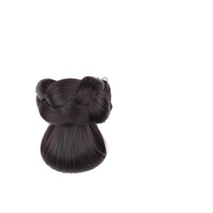 Peluca de moño bajo para mujer con pinzas para el cabello, peluca de cola de caballo trenzada estilo chino FT016 - Product Image 1