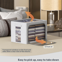 Organiser intelligemment la boîte de garde-robe Bino Organisateurs de draps de lit Rangement des jeans Boîtes pliables et paniers en tissu pour bébé
