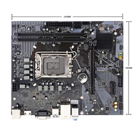 Carte mère Intel B760B4 M-ATX, chipset B760, LGA-1700, 12e/13e/14e génération de processeurs Core, MAX 64 Go DDR4, double canal, M2 SSD, carte mère de bureau