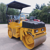 Rouleau vibratoire à double tambour compact de 3,5 tonnes LTC3.5F-4 pour les chantiers de construction