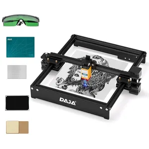 DAJA Mini Laser gra vierer D3 3W/7W/15W/20W Logo Tragbare Holz-Acryl-Leder-Gravier maschine Small Business APP Control DXF