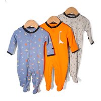 Nouveau-né Onesies bébé vêtements coton unisexe en gros de haute qualité impression personnalisée Logo coton biologique bébé barboteuses combinaison