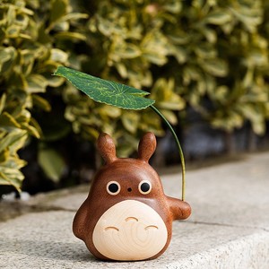 Diffuseur de parfum pour voiture en bois Totoro, couleur bois naturel, décoration de bureau, cadeau - Product Image 3