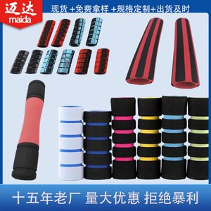 Empuñaduras para manillar de bicicleta, diámetro interior de 22,2mm, tubo de espuma antideslizante de dos tonos, negro y rojo, para bicicletas de carretera - Product Image 5