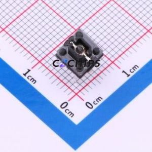 TM-005-D0-02 Tactile Switch Through hole Component (THT) Switch Single Pole Single Throw Rectangle Button 2.6N 6mm - Product Image 1