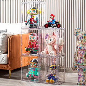 Sneaker <b>Storage</b> <b>Box</b> Transparent Acrylic Stackable Shoe Organizer Display Rack For Toys And Shoes Desktop Use - Product Image 2