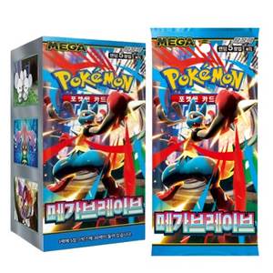 Cartes Pocket Monsters M1L Mega Expansion Pack Mega Brave Coins arrondis en papier Amusant 1 boîte de 30 paquets (150 feuilles) Origine Japon - Product Image 1