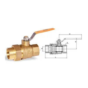 Customized Brass Ball Valve With Union True Union Ball Valve