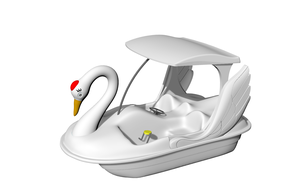 Pédalo Cygne Lumineux à <span class=keywords><strong>Prix</strong></span> Abordable avec Lumières LED pour 2 ou 4 Personnes – Formes Animales Requin, Canard, Cygne, Flamant Rose – Bateau Pédalo pour Lac et Eau - Product Image 3