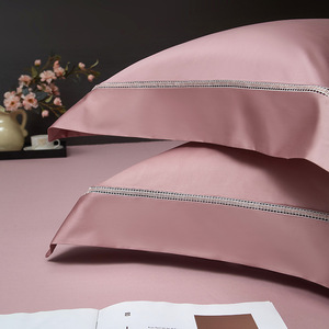 160-Count Pima Cotton Four-Piece <b>Bedding</b> <b>Set</b> Solid Color Breathable Duvet Cover Sheet <b>Set</b> Home Use - Product Image 4