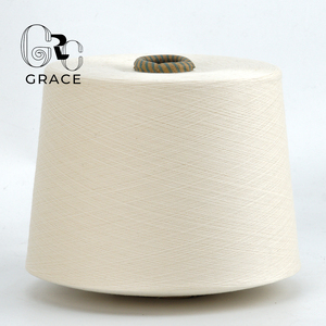 Trắng <span class=keywords><strong>60S</strong></span> combed bông Yam đơn ply nguyên sợi bông cho vớ đan - Product Image 1