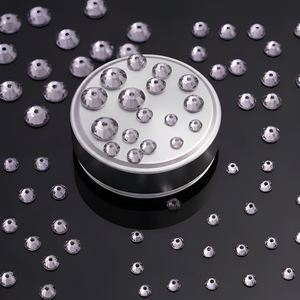 Traumhafte 5mm Rauchmauve Epoxidharz Strassperlen <span class=keywords><strong>mit</strong></span> Flacher Rückseite und Mittelloch zum Annähen für Kronleuchter, Ohrringe und Kleidungsherstellung in Diamantform - Product Image 6