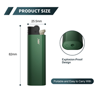Briquet à gaz butane MK en gros, briquet de cuisine en POM, briquet jetable en plastique avec boîte de présentation