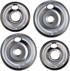 WB31M15 WB31M16 Bandeja de goteo de cromo de rango eléctrico de <span class=keywords><strong>4</strong></span> piezas para piezas de quemador de <span class=keywords><strong>gas</strong></span> - Product Image 2