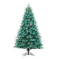 Sapin de Noël haut de gamme en PE et PVC, écologique, nouveau design, éclairage LED rouge chaud contrôlé par application