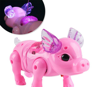 Caliente lindo música eléctrica caminar cerdo juguetes LED luz resplandor electrónico mascotas linterna juguete niños bebé niña niño juguetes educativos - Product Image 2