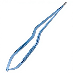 Porte-aiguilles micro 6 fleurs TC, instrument chirurgical manuel en acier inoxydable pour chirurgie générale, certifié CE Classe I F7-388 23,5 cm - Product Image 4