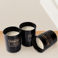 Set Lilin Aroma Kedelai Buatan Tangan Kustom Grosir, Hadiah Mewah dalam Stoples Kaca, Sumbu Kapas Tanpa Asap, untuk Diwali