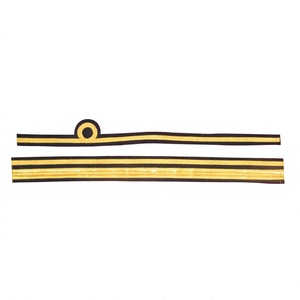 Prendas de alta calidad personalizables con puños 1Curl y mangas de tela con rizos de ganchillo, lavables, cómodas, para oficiales de rango de almirante, cosidas a mano. - Product Image 1