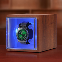Boîte à remontoir de montre automatique rotative en bois, écologique, anti-poussière, avec système gyroscopique intelligent, de haute qualité, avec tiroir de présentation personnalisé