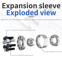 Dispositifs de blocage d'arbre en acier CHBG PL-A, Pompe submersible à arbre flexible, Raccord de manchon d'expansion à diaphragme élastique de type unique DJM