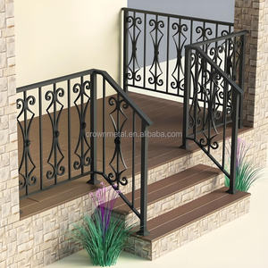 <span class=keywords><strong>Escalier</strong></span> <span class=keywords><strong>en</strong></span> fer forgé de luxe, garde-corps <span class=keywords><strong>en</strong></span> fer forgé, main courante <span class=keywords><strong>en</strong></span> <span class=keywords><strong>bois</strong></span>, design <span class=keywords><strong>en</strong></span> spirale, mesure gratuite, vente chaude - Product Image 5