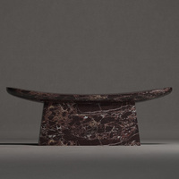 KUMUSI Table Console moderne de luxe en marbre en forme de coin pour la maison, le salon, le hall ou l'entrée de l'hôtel