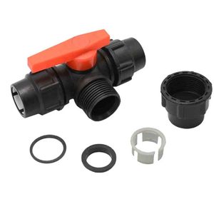 25mm <strong>MDPE</strong> T-Type Switch Water Splitter for Water <strong>Pipe</strong> Irrigation Fittings PE Quick Cross Connector Plastic tap Ball Valve - Product Image 3