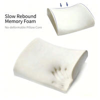 Coussin de soutien lombaire ergonomique en mousse à mémoire de forme, correcteur de posture pour le dos, pour le bureau, la voiture, le bureau, soulagement de la tension lombaire