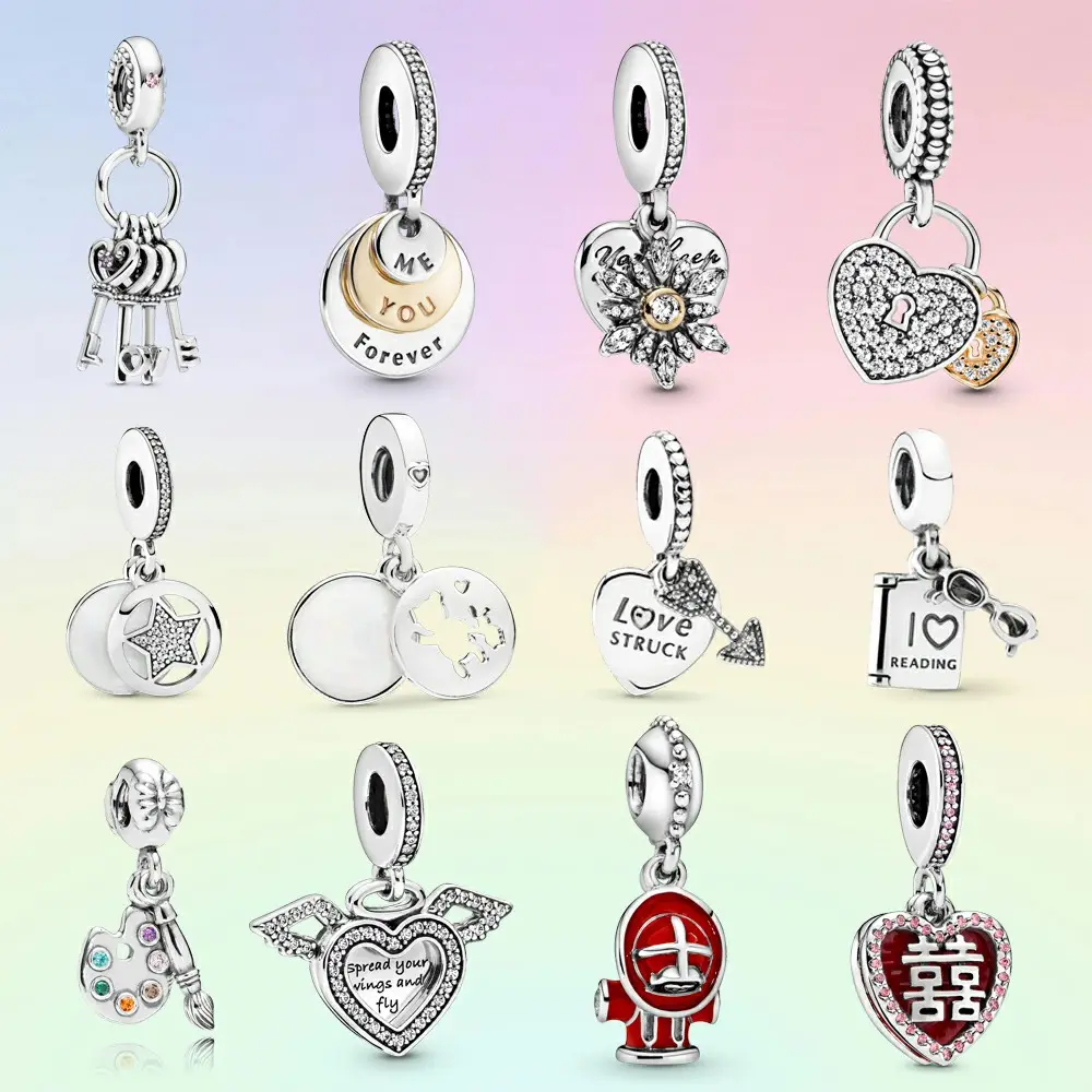 925 Sterling Silber 2023 New Hot Sale Luxus Echte Perlen Fit Original Charm Armband für Frauen Mode süße DIY Pandora Jewelry