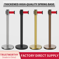 Systèmes de contrôle de ligne de foule de banque tapis rouge ceinture rétractable queue diviseurs supports q manager barrière poteau corde stanchion