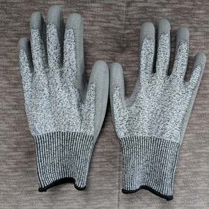 Găng tay bảo hộ Wejump Hands Protection <span class=keywords><strong>13G</strong></span> HPPE phủ PU chống cắt, đạt tiêu chuẩn ANSI cấp độ 5, chống trơn trượt, dẻo dai, dùng trong công nghiệp. - Product Image 6