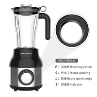 HappyPartner 4-en-1 mélangeur électrique presse-agrumes mélangeur broyeur équipement de cuisine multifonctionnel bouton de vitesse Variable contrôle café