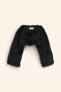 Otoño nueva moda de mujer personalizada Simple suelta versátil Chaqueta corta de manga larga abrigo estilo piel de oveja de piel sintética - Product Image 2