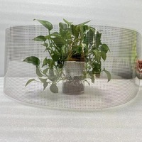 Écran souple flexible ultra-mince polychrome du film HD LED pour l'application extérieure Verre de fenêtres d'affichage de film en cristal pour des ascenseurs