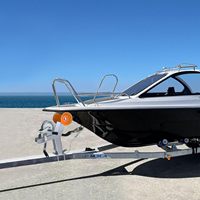 Support de treuil pour remorque de bateau AMBITION avec rouleau, compatible avec barre de traction de remorque 3 L x 3 H, support de treuil réglable pour remorque de bateau pour bateaux à moteur