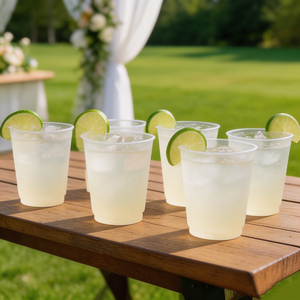 Gobelets en plastique givré personnalisés 12oz 16oz, gobelets jetables pour mariage et fête, logo personnalisé pour réception de mariage - Product Image 4