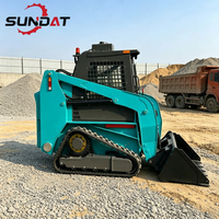 Skid-Steer-Lader mit Verstellbarem Anbaugerät, Hydraulische Lenkungseinheit für Allgemeine Hofrenovierungsprojekte