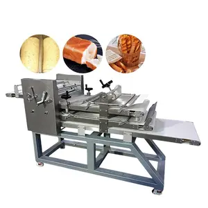 Mesin cetakan roti roti bakar komersial/mesin pembentuk Rusk/mesin pencetak roti Baguette Prancis