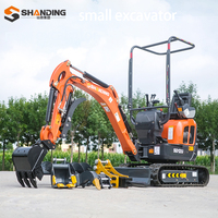 Oferta Especial: Mini Excavadora SHANDING de 1-3 Toneladas con Motor Kubota, Certificación EPA y CE, para Granja, Jardín, Microexcavadora