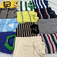 F11 kaus Polo barang bekas bermerek grosir kancing baju merk kerah saku baju Ukay