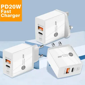 Cargador de teléfono móvil, adaptador de puerto de carga tipo c, PD20W QC3.0 +, para iphone12 13 14 pro <span class=keywords><strong>max</strong></span> Samsung s23 LG <span class=keywords><strong>mi</strong></span> <span class=keywords><strong>Huawei</strong></span> HTC - Product Image 1
