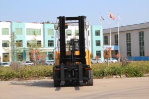 Carretilla elevadora eléctrica de tres ruedas de 1600Kg y 2000kg, carretilla elevadora eléctrica de 3 ruedas con mástil triple, palanca de cambios lateral de 4,5 m, 5m y 6m - Product Image 5