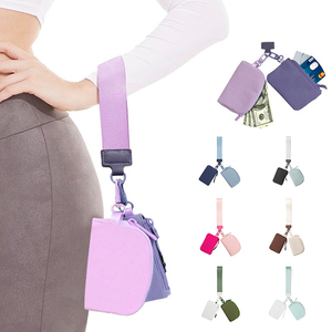 Porte Cartes Bancaire avec double poche pour CLES SAC pour femme mini portefeuille etanche en nylon avec porte Cles - Product Image 1