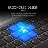 Teclado y Ratón Ergonómicos Inalámbricos 2.4G BT 5.0 de Modo Dual Recargables Estándar para Múltiples Dispositivos