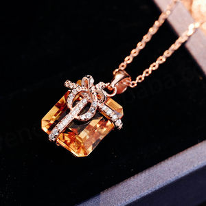 Conjuntos de Joyería de Circonia Chapados en Oro de Moda Original, Collar de Circonia para Fiesta, Joyería de Circonia para Mujeres y Niñas - Product Image 2