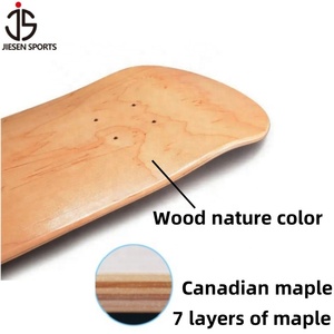 Planche à roulettes Offre Spéciale laser JIESEN planche à roulettes professionnelle personnalisée planche à roulettes à prix bon marché fabrication de planche à roulettes feuille de bois d'érable 7 couches - Product Image 4
