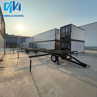 Remorque de bureau préfabriquée multifonctionnelle d'approvisionnement direct d'usine de 20 pieds 30 pieds 40 pieds