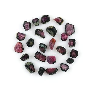 GEMKORA - Rebanadas de Zoisita de Rubí Crudo Multicolor, 50 Quilates, Piedra Preciosa Natural para la Elaboración de Joyas - Product Image 3