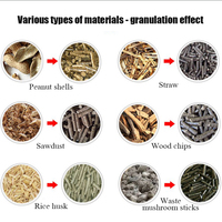 Offre spéciale ligne de granulés de bois personnalisée sciure de bois biomasse granulés briquette prix de la machine